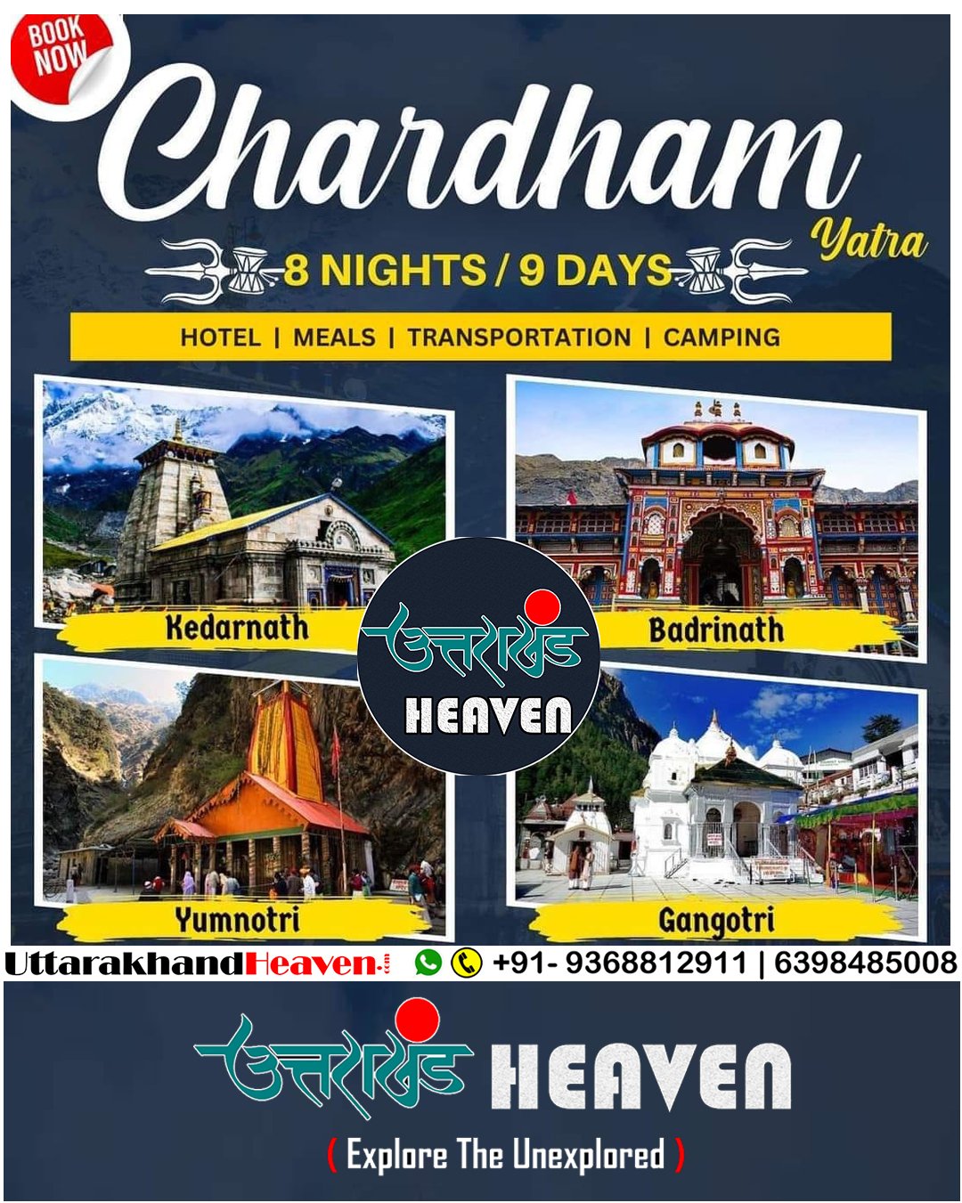 UTTARAKHND CHAR DHAM YATRA 2024 - 2025